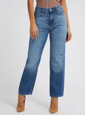 guess Eco High-Rise Hollywood Relaxed Womens Denim Jeans In The Challenge front view