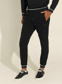 GUESS Mens Black Fleece Adam Trackpants M1YB37K7ON1 Side View