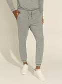 GUESS Mens Grey Fleece Adam Trackpants M1YB37K7ON1 Front View