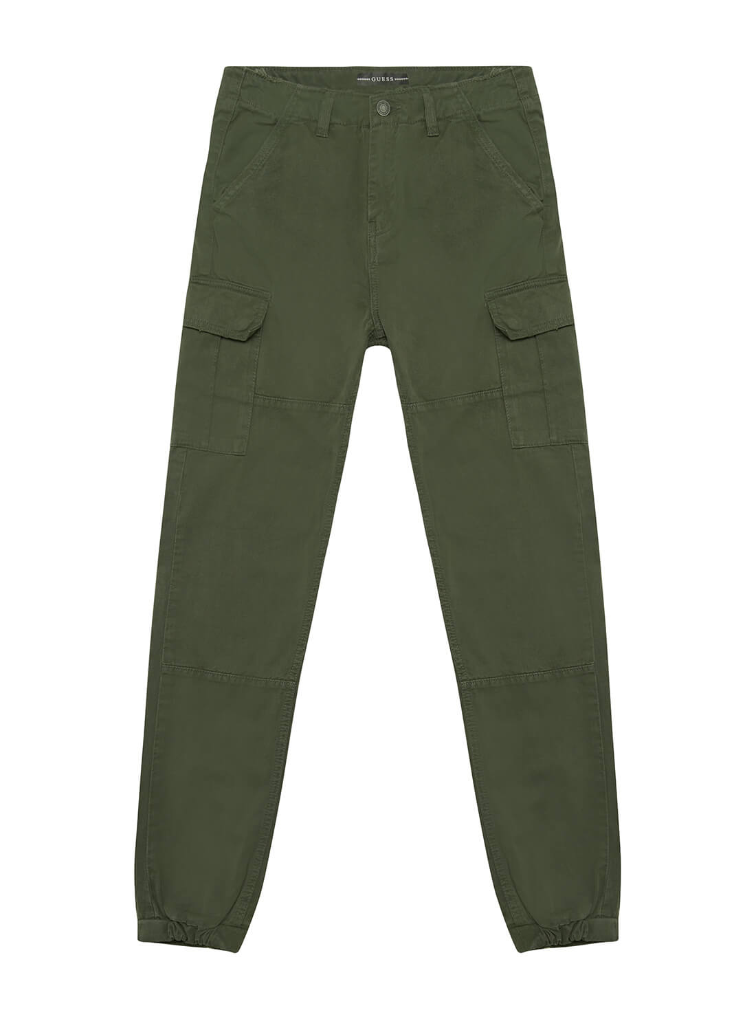 GUESS Big Boy Green Cargo Pants (7-16) L1YB09WE1L0 Front View
