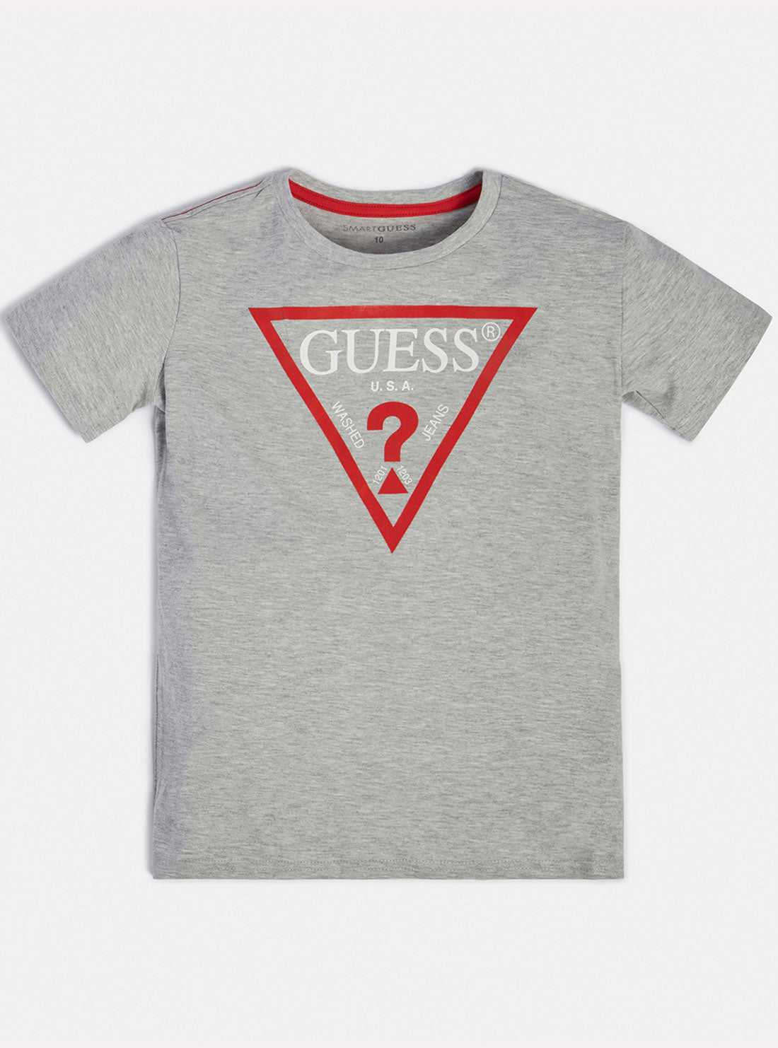 GUESS Big Boys Grey Logo T-Shirt (7-16) L73I55K8HM0 Front View