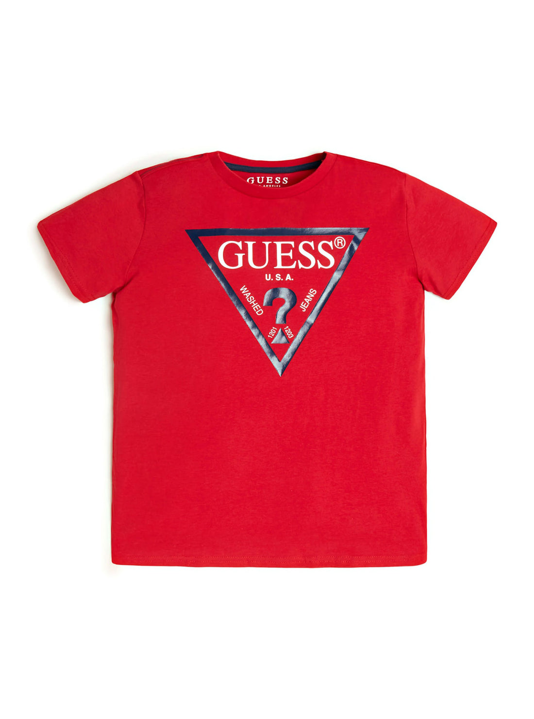 GUESS Big Boys Red Logo T-Shirt (7-16) L73I55K8HM0 Front View