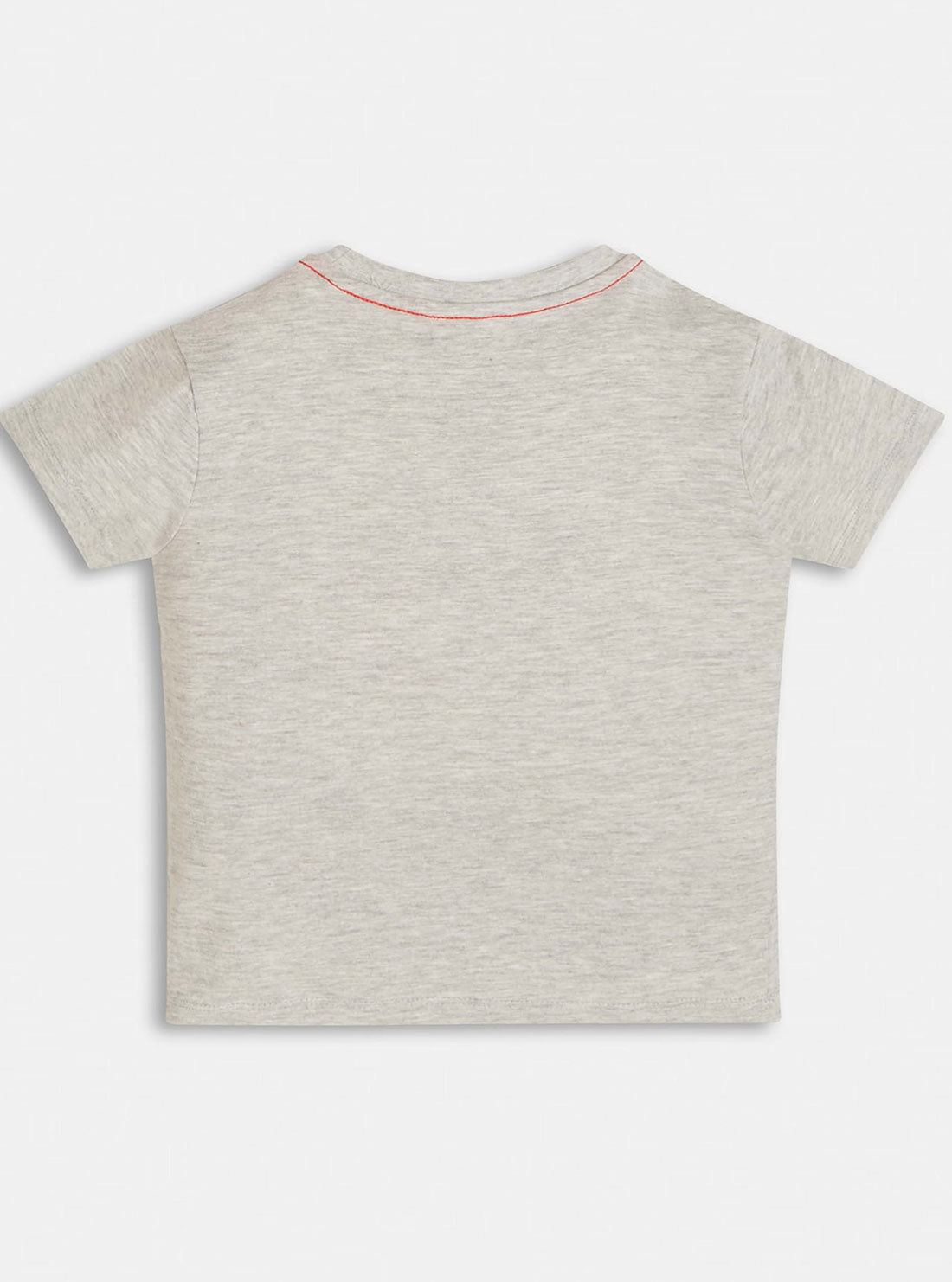 GUESS Little Boys Grey Logo Short Sleeve T-Shirt (2-7)  N73I55K8HM0 Back View