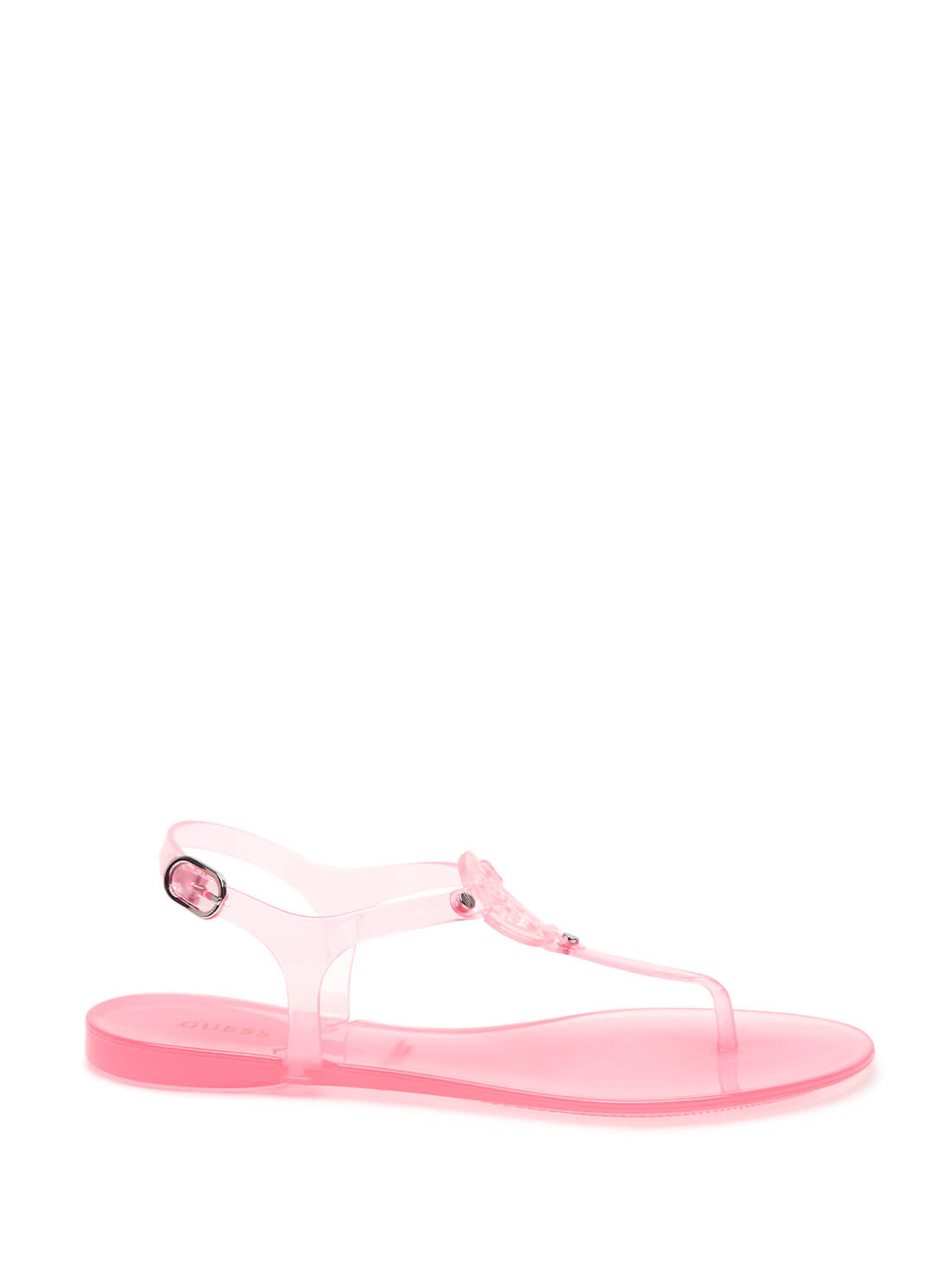 GUESS Womens  Pink Quattro G Logo Janica Sandals JANICA Side View