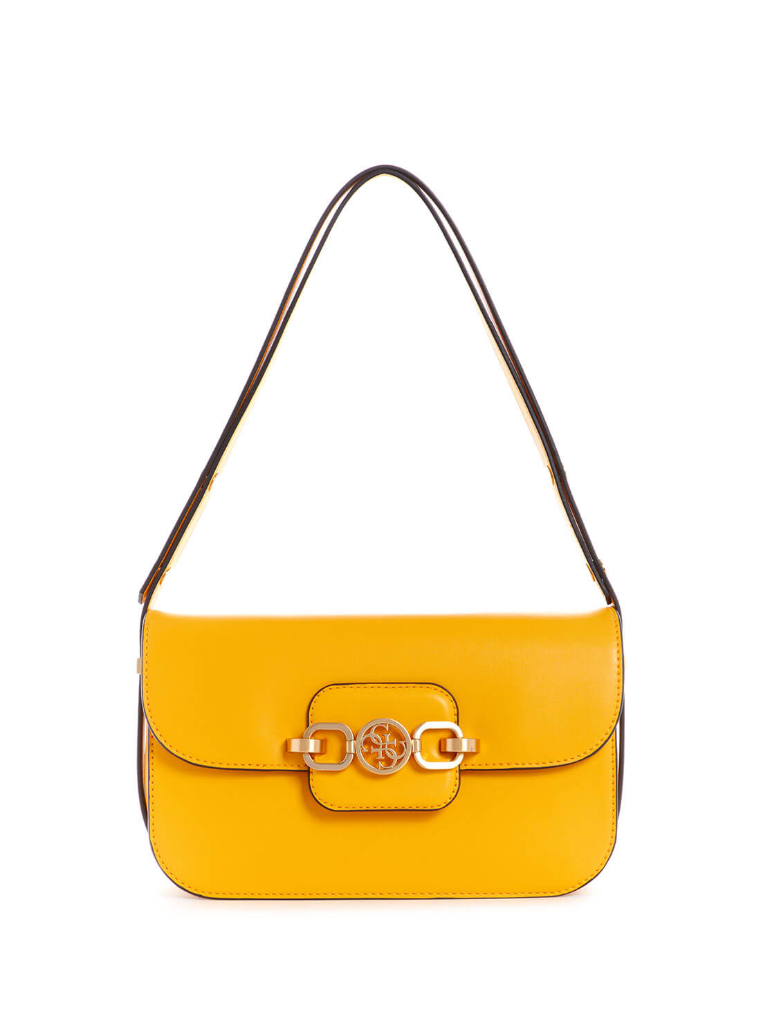 GUESS Womens Yellow Hensely Convertible Shoulder Bag VS811321 Front View
