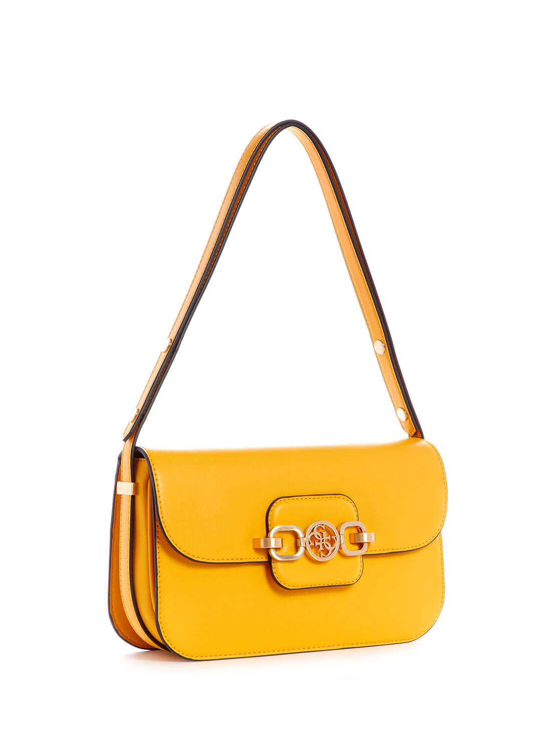 GUESS Womens Yellow Hensely Convertible Shoulder Bag VS811321 Side View
